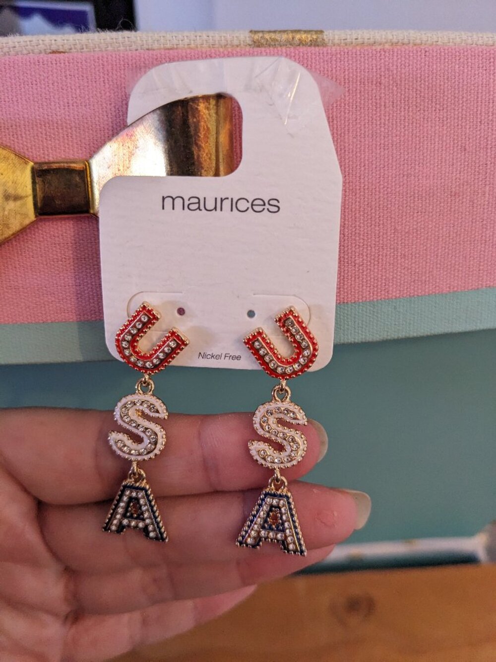 Maurice's NWT USA Dangly Earrings